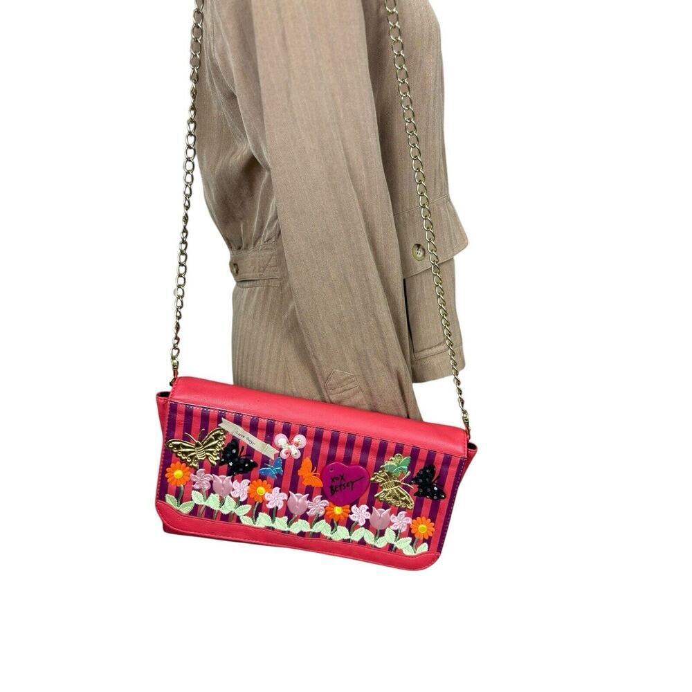 Betsey Johnson Purse Womens Tangerine Love Bug Quirky Whimsical Vintage Rare‎ - Picture 3 of 16